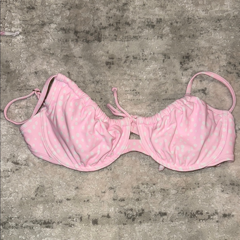 Pink Polka Dot Women's Bra